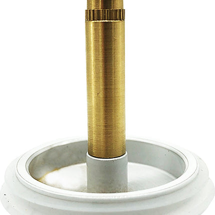 RVS Badkuip Afvoerplug badkamer - Badkuipstop met afdichting – verstelbare Gootsteenstop universele Afvoerplug - 43 mm Wit image 5