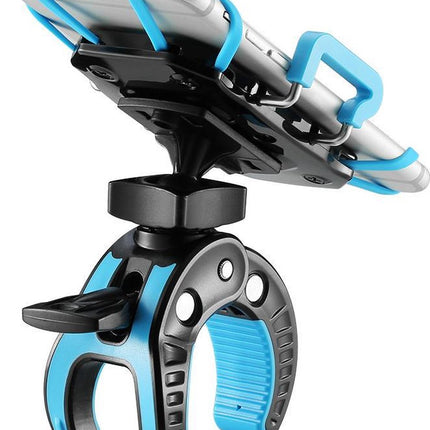 Premium Telefoonhouder Fiets / Mountainbike - Smartphonehouder Fiets / Kinderwagen / Motor BLAUW image 3